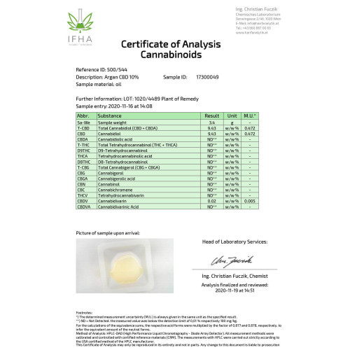 CBD kapi 10% CBD 10 ml - arganovo ulje