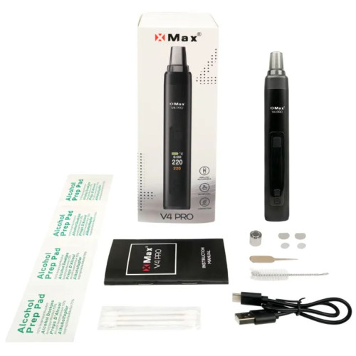 XMax V4 Pro vaporizer, srebrne boje