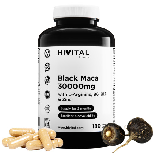 Crna maca, 30000 mg, 180 veganskih kapsula