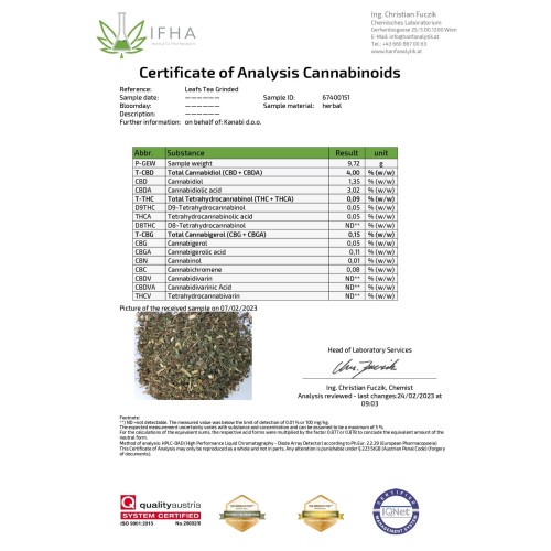 Kanabi čaj od konoplje, 40 g