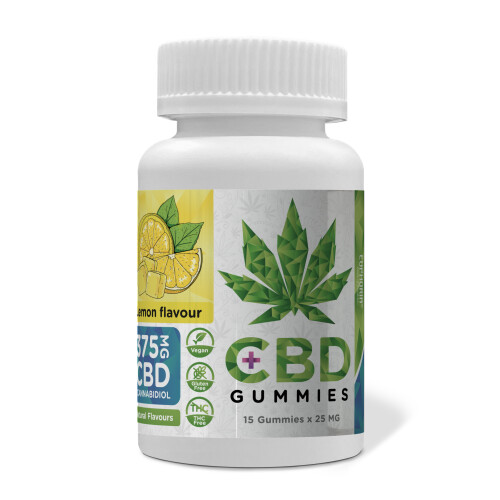 CBD Gummies Lemon Euphoria, VEGAN, 375 mg CBD (15 kom.)
