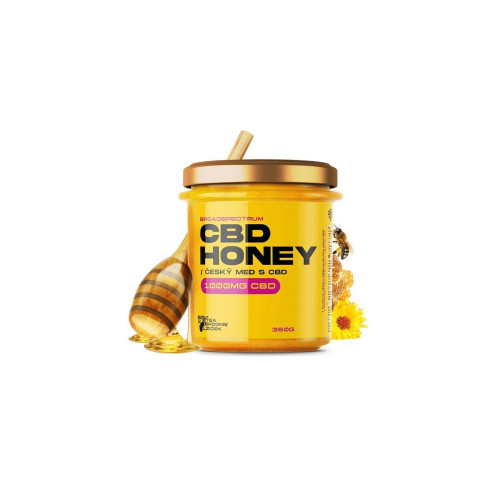CBD konopljin med, 1000 mg CBD, 350 g