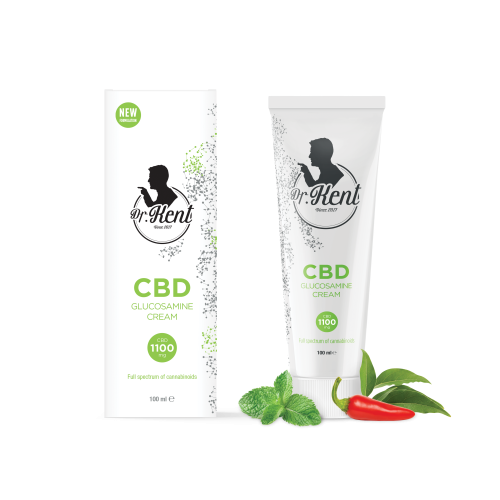 Dr. Kent CBD krema s glukozaminom, 1100 mg CBD