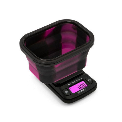 Digitalna vaga SBM-100 - 100 x 0,01 g - pink/black