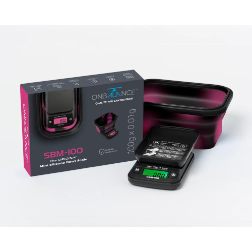 Digitalna vaga SBM-100 - 100 x 0,01 g - pink/black
