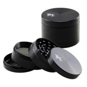 Alu Grinder Black Leaf, 4 dijela 