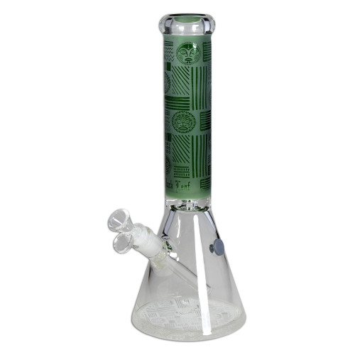 Stakleni Bong Black Leaf Beaker Bong Ice, 40 cm