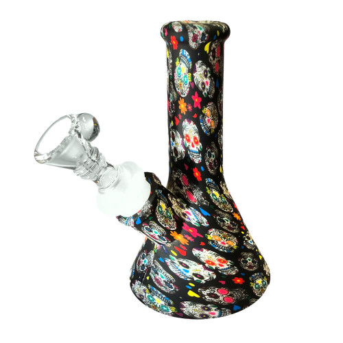 Silikonski Bong Mexican Skull, 13 cm 