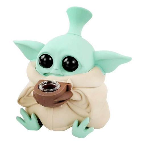 Silikonski bong Alien, 13 cm