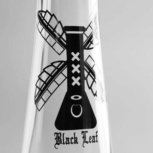 Stakleni Bong Black Leaf Hollandbong Windmill, 40 cm