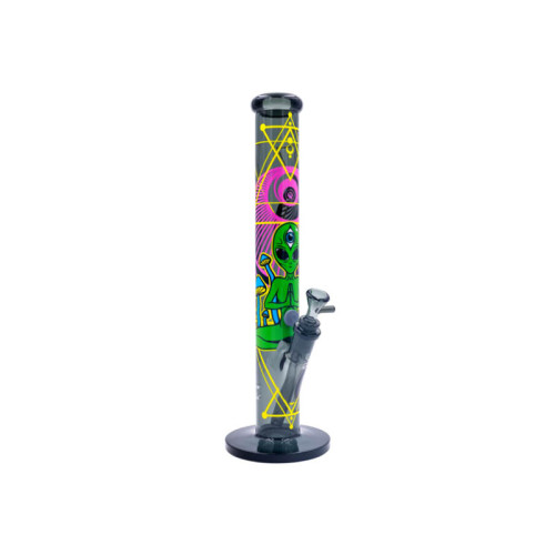 Stakleni bong Trippy Alien, Black Leaf, 40 cm