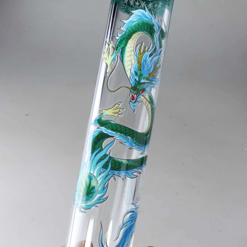 Stakleni beaker bong Qinglong, 40 cm