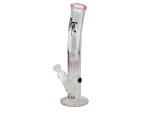 Stakleni ice bong s perkolatorom, pink, 33 cm