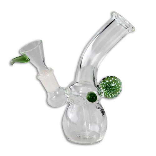 Mini stakleni bong bubbler Green, 15 cm