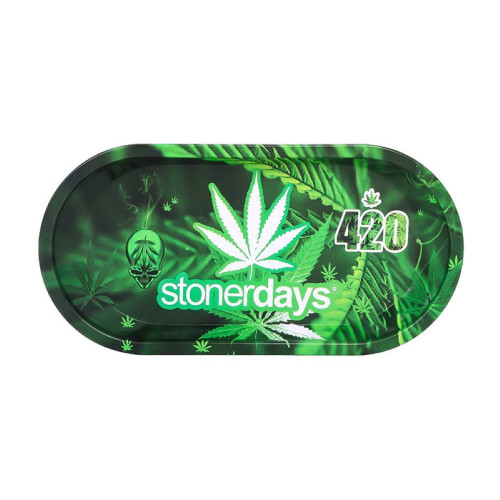 Stakleni mini bong - 6-dijelni set Hemp Leaf 420