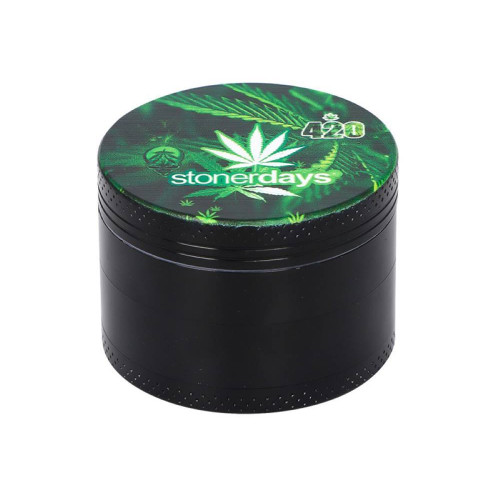 Stakleni mini bong - 6-dijelni set Hemp Leaf 420