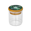 Stakleni mini bong - 6-dijelni set Hemp Leaf 420