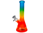 Stakleni bong Rainbow Gradient, narančasti, 25 cm
