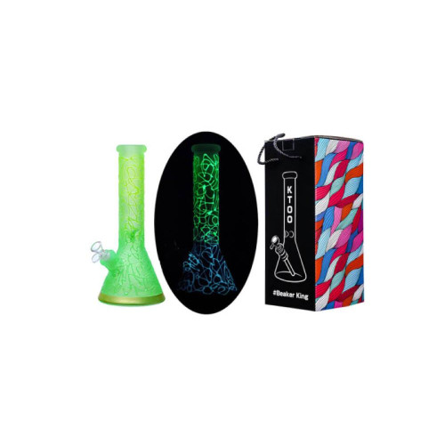 Stakleni bong Rainbow, neon glow, 32 cm