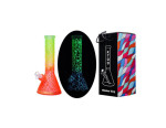Stakleni bong Rainbow, orange neon glow, 32 cm