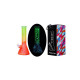 Stakleni bong Rainbow, orange neon glow, 32 cm