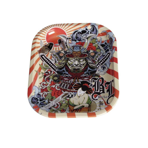 Stakleni ice bong Ronin + Geisha, 50 cm - set od 3 dijela, Black Leaf