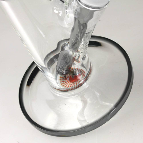 Stakleni ice bong Ronin + Geisha, 50 cm - set od 3 dijela, Black Leaf