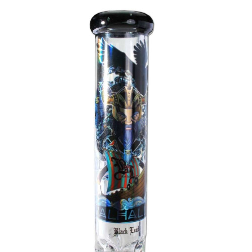 Stakleni bong Valhalla, 50 cm - 3-dijelni set, Black Leaf