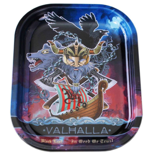 Stakleni bong Valhalla, 50 cm - 3-dijelni set, Black Leaf