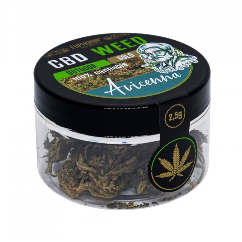 CBD cvjetovi Gold Avicenna, 5–6 % CBD, 2,5 g