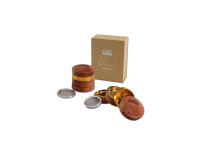 Grinder od drva i aluminija, CBD motiv, 4-dijelni