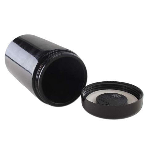 Ljubičasta staklena posuda s termometrom i higrometrom, 500 ml