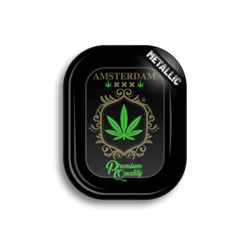 Metalni pladanj Amsterdam Leaf Gold, manji