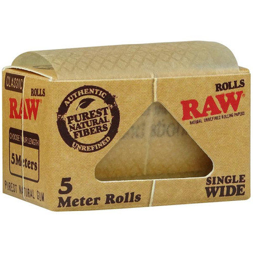 Raw Rolls Classic Single Wide papirići u roli, 5 m