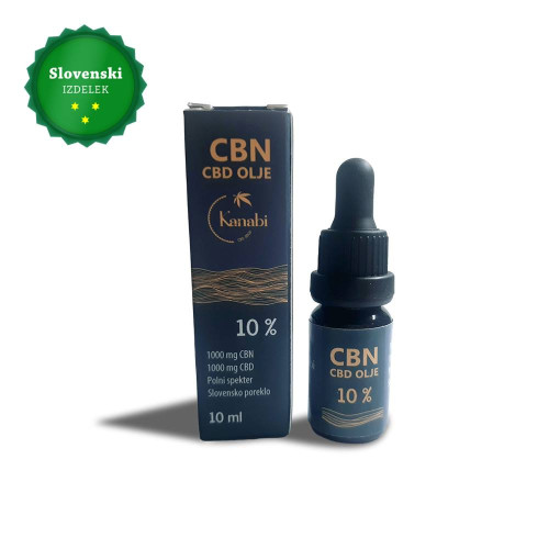 10 % CBN + 10 % CBD ulje Kanabi, puni spektar, 10 ml