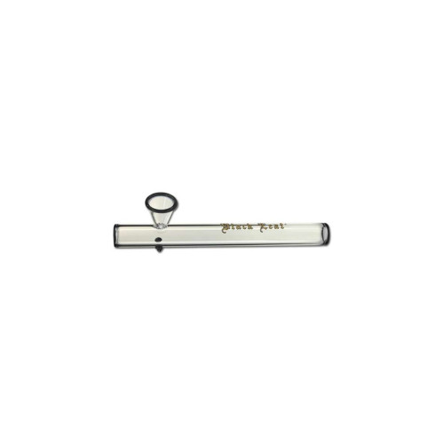 Staklena lula Black Leaf, crna, 20 cm