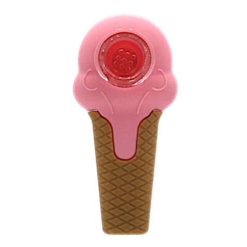 Silikonska lula Scary Ice Cream, 10 cm