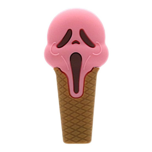 Silikonska lula Scary Ice Cream, 10 cm