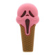 Silikonska lula Scary Ice Cream, 10 cm